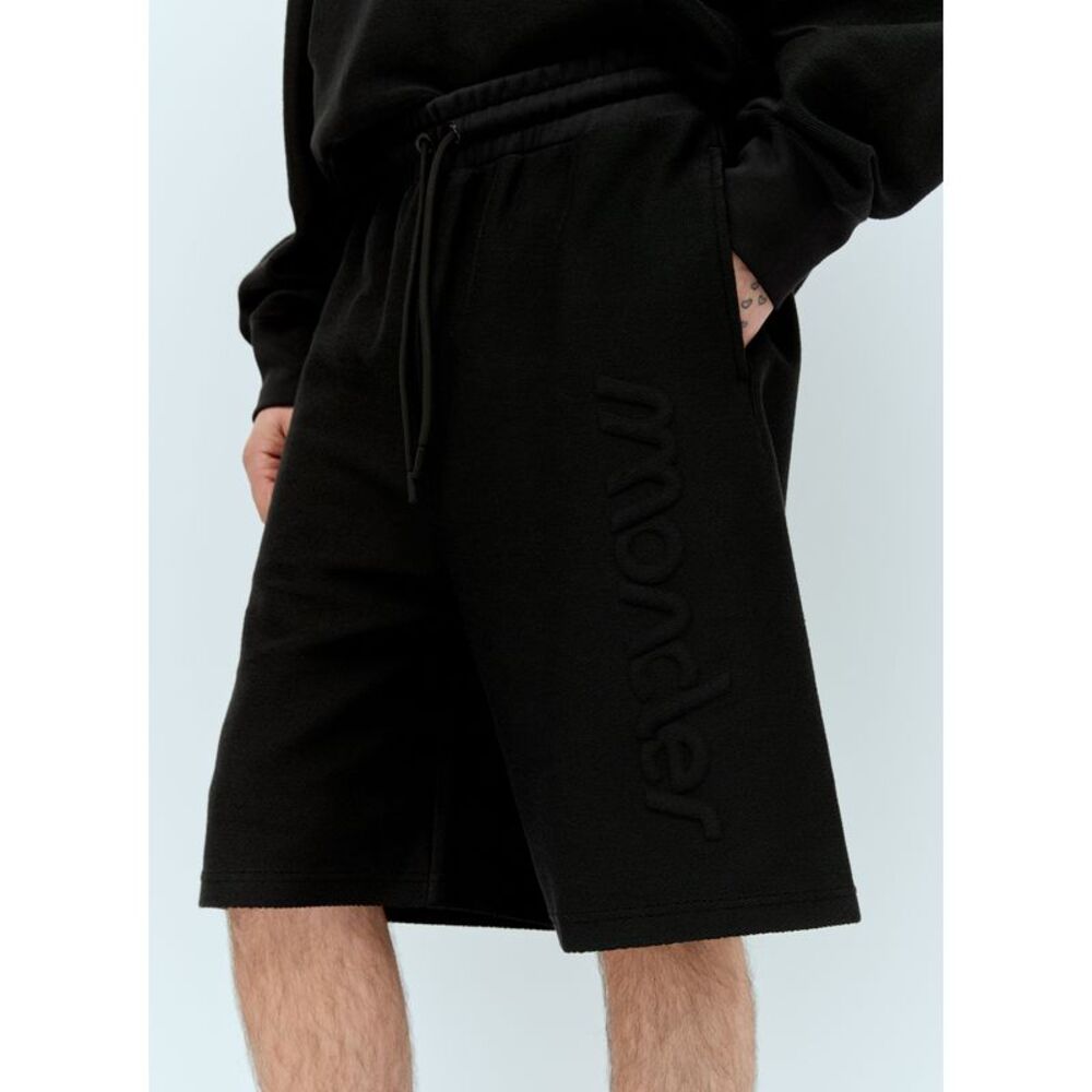 MONCLER Raised Logo Drawstring Shorts